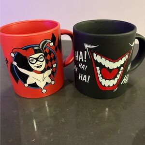Harley Quinn and Joker Mugs Set